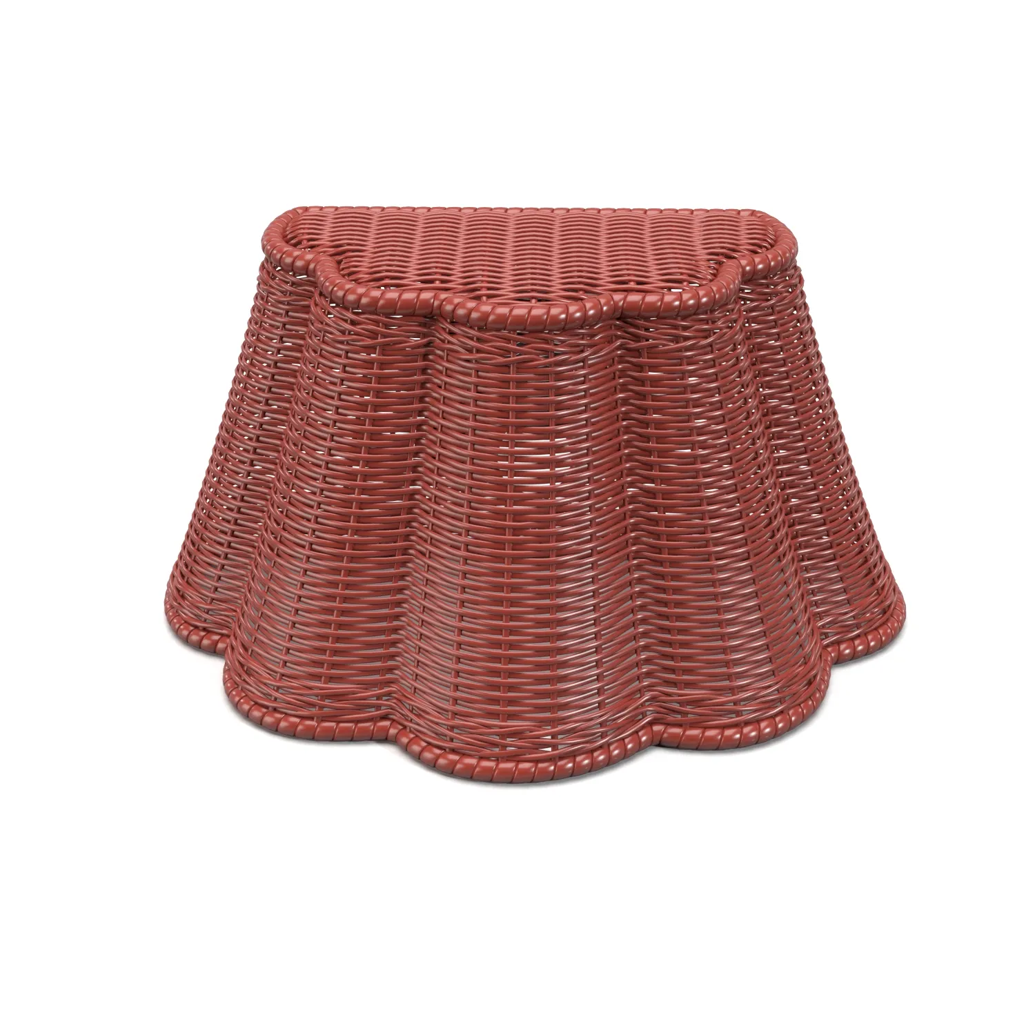 Scallop Downlight in Rhubarb Rattan PBR 3D Model_04